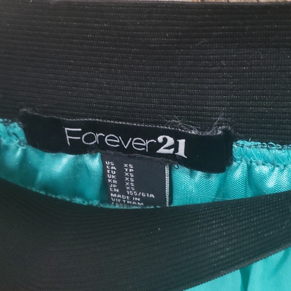 Aqua/Mint and Black Mini Skort - Picture 2 of 3